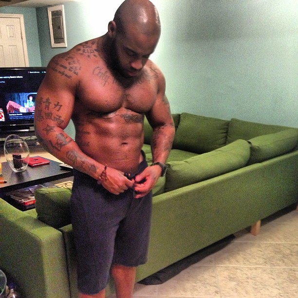 shit-gets-real-when:  My Trainer has a BIG dick!