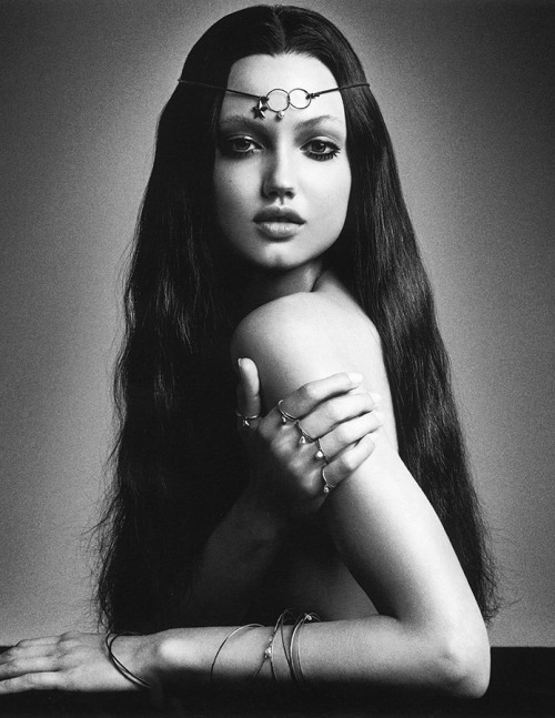 thesocietynyc: Lindsey Wixson shot by and wearing the jewelry of Inez &amp; Vinoodh for the late