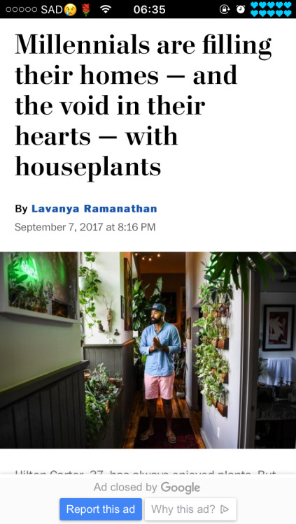 tropicalhomestead: brujoria:❤️❤️❤️ Millennials are killing every thing but plants.