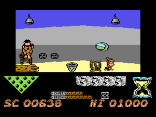 ‪Speaking of The Flintstones—as a kid, I owned the 1988 C64 game. It started with Wilma ordering Fre