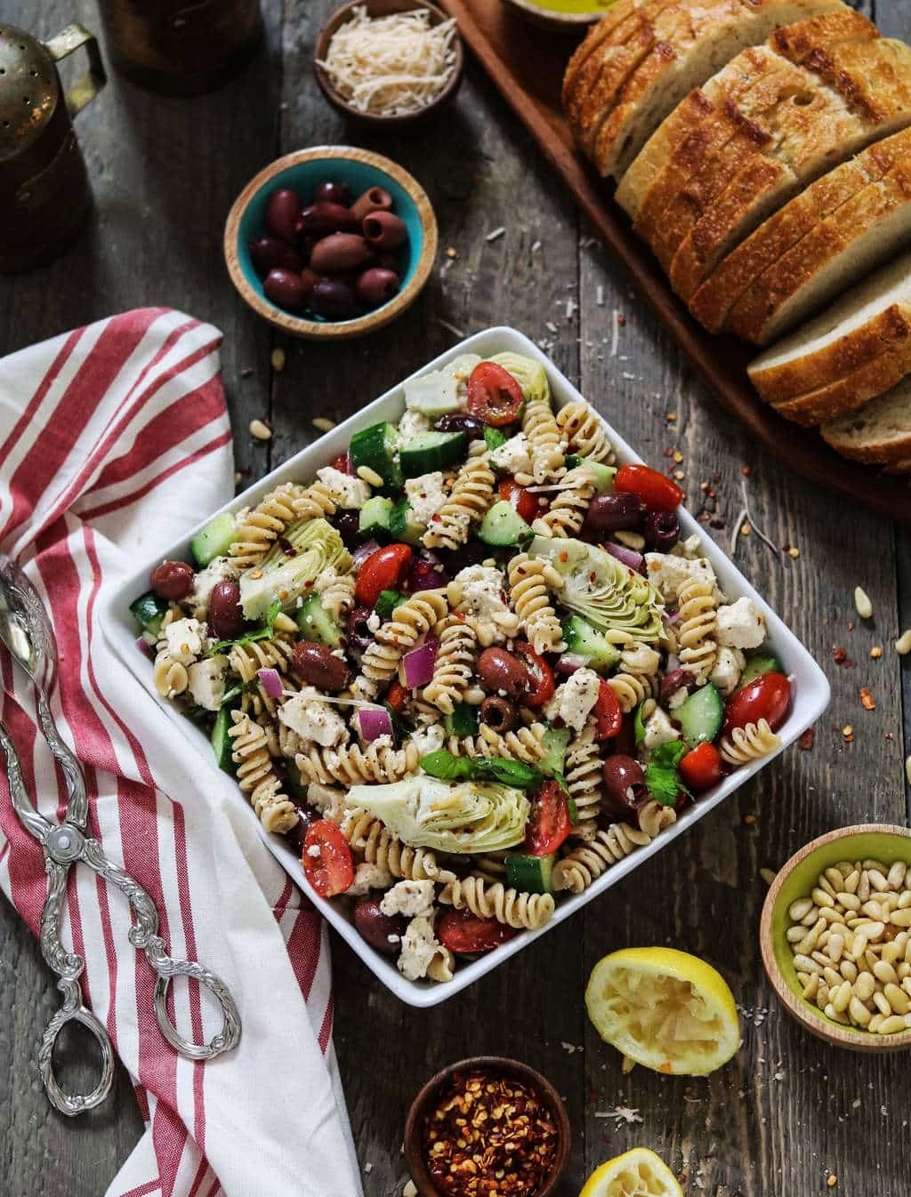 Mediterranean Pasta Salad (GF) / Recipe