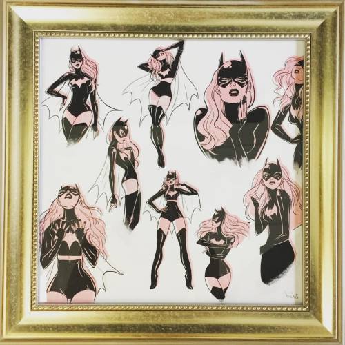 babsdraws: geekandfashion: Yessss!! Finally got a proper frame for this print!Vogue Batgirl print by