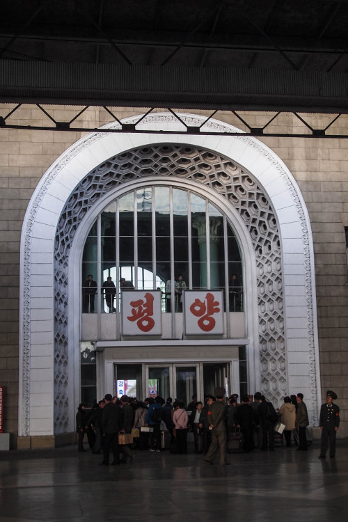 Train station Pyongyang, DPRK 2013