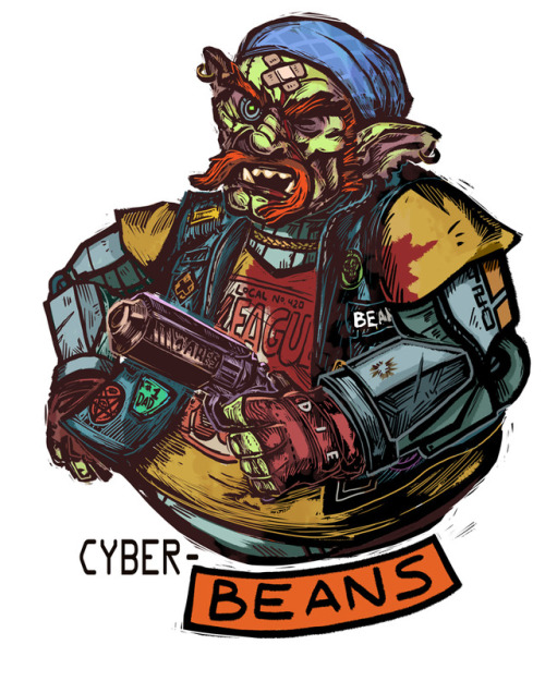 The character Beans from the excellent Shadowrun podcast Neo Scum.