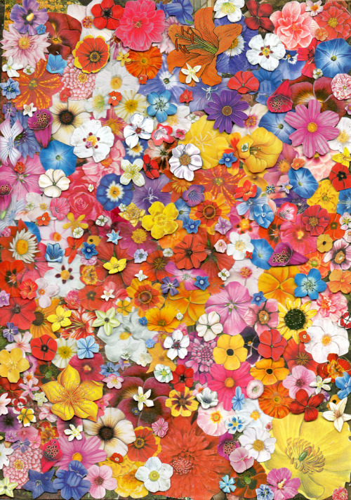 barbaraeatworld:  innerbohemienne: Lots and lots of flowers ~ collage by Ben Giles 