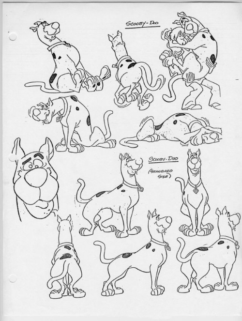 talesfromweirdland: Model sheets for Hanna-Barbera’s Scooby-Doo and the other meddling ki