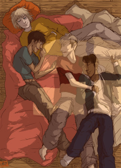 feastevil:  dear everyone, imagine the four of these dorks being really poly, please come talk to me about my ot4