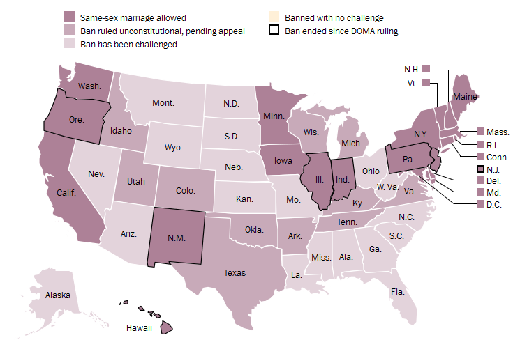 The changing landscape of same-sex marriage &ldquo;Proponents of same-sex marriage