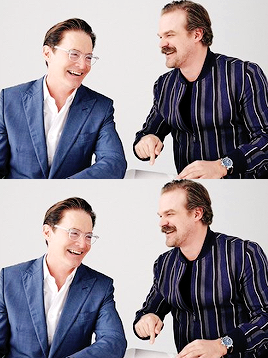 davidharboursource:Kyle MacLachlan and David Harbour © Peter Yang for Variety