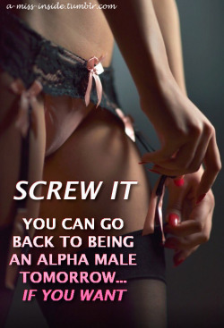 a-miss-inside:  Of course, the Alpha Female position might be interesting, too…