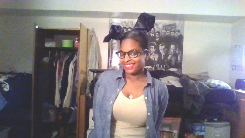 ryeloaf:  I got bunny ears and red lipstick and thought i was cute.
