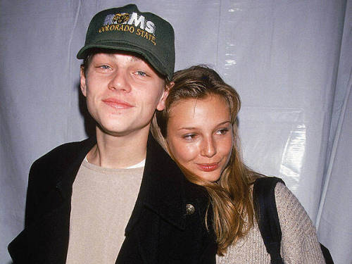 cantein:leo dicaprio and bridget hall, both adult photos