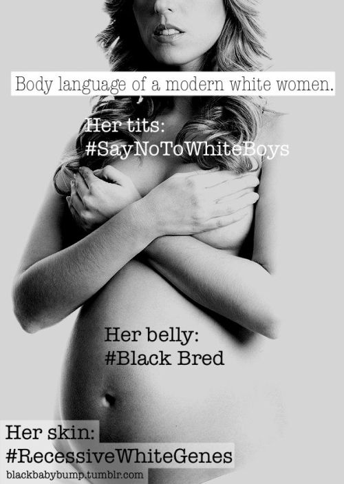 blackbabybump:An original caption made by me.What does your wives body language say?