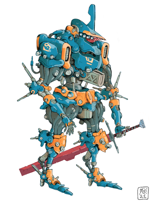 A Rad Mech in which to Do Battle with various Interdimensional Monsters, or maybe just pick up some 