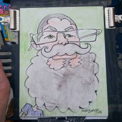 Doing Caricatures at Dairy Delight! #mattbernson