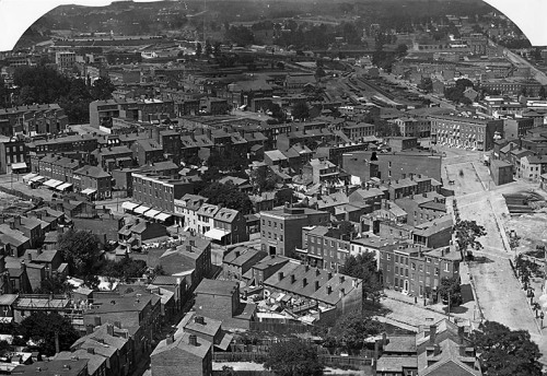 mdhsphotographs: View of Baltimore (Park Avenue) from 1st and Franklin Presbyterian Church210 West M