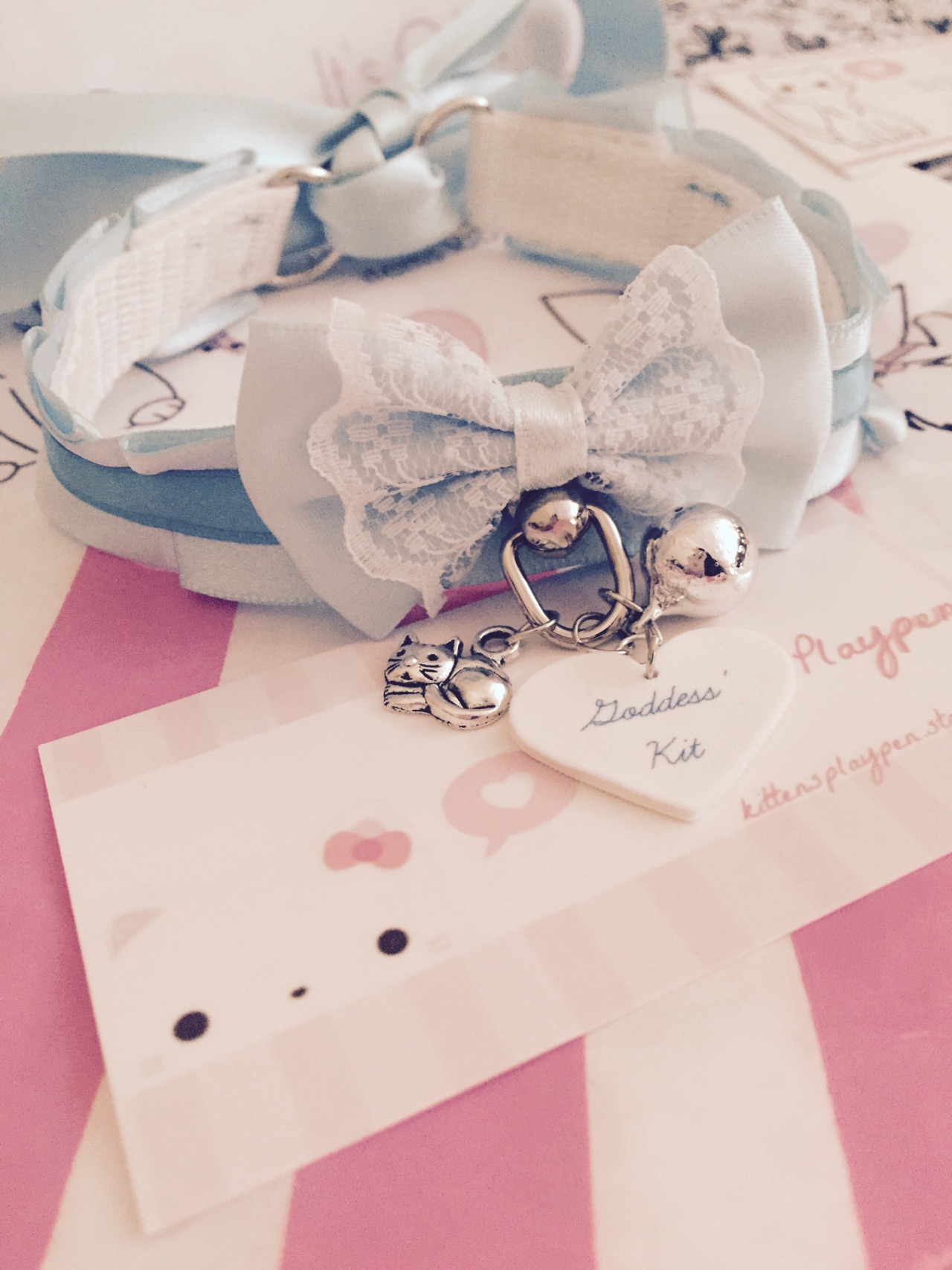 kittensplaypenshop:  pinklepurrr:  kittensplaypenshop:  pinklepurrr:  My custom collar