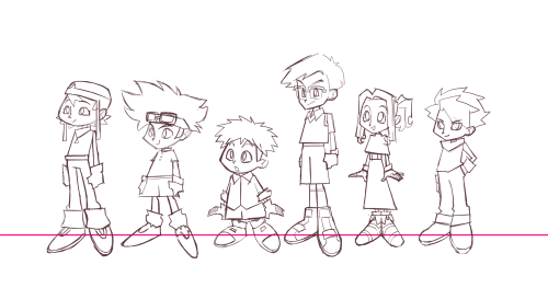 The Digidestined !!!!! Process Under The Cut :3