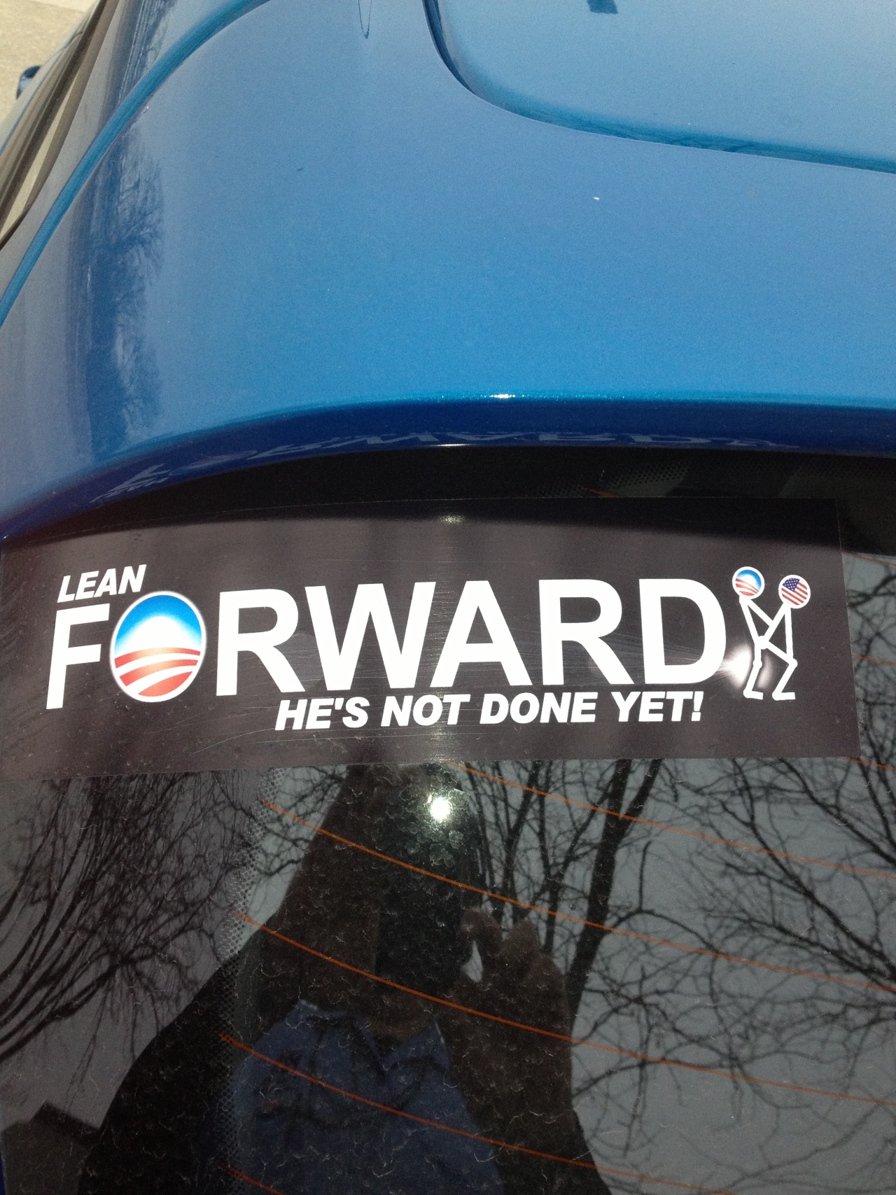 suscitate1108:  The two bumper stickers I have on the back windshield of my little