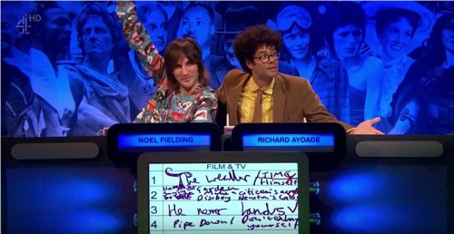 mrsbobfossil:Noel and Richard (aka Humanity’s Last Hope) - Big Fat Quiz of Everything - Jan 6,