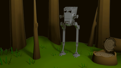 I updated this scene a little, I cannot mention enough how hype I am for Star Wars