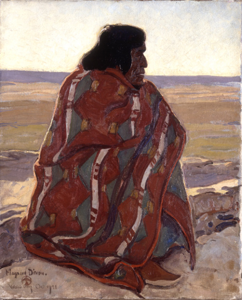 Hopi Man   -      Maynard Dixon , 1923.American, 1875-1946 oil on canvas, 20 3/16 x 16 in. Brigham Y