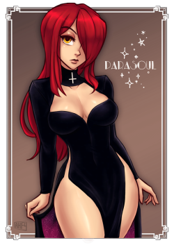 commish of parasoul from skullgirls! making