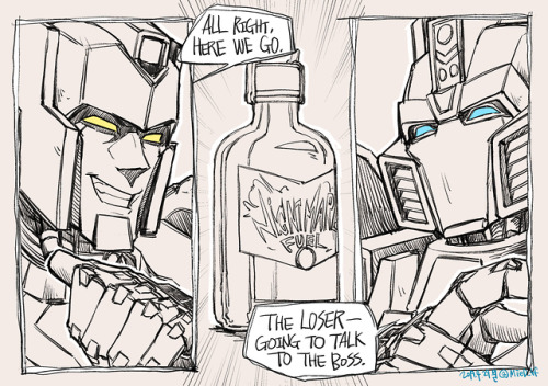 mied-tf:a drinking bout Skids/GetawayIncludes past Prowl/Chromedome