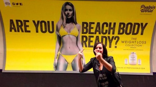 phemur:  Protein World’s ad campaign, which adult photos