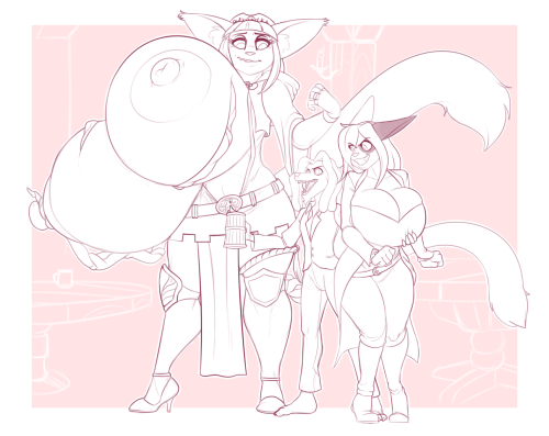 mr-pink-palooka:  some big ladies and even bigger hooters