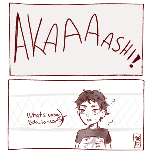 Bokuaka makes me happy, yeah.Smiling bokuto is so precious that Akaashi cant stand it.