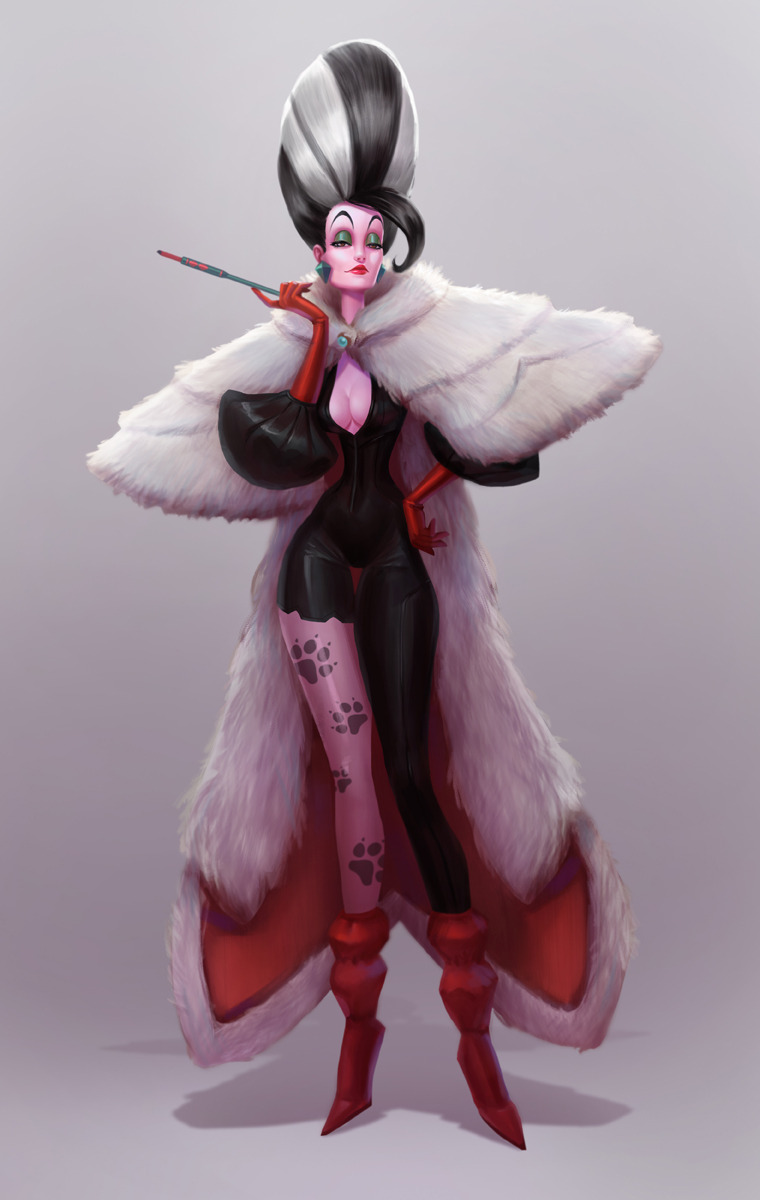 lagunaya:    Here’s my another one work for my character redesign project. Cruella