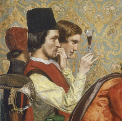 John Everett Millais - Lorenzo And Isabella (1849)  Fragment