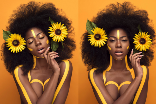 ohthentic:buzzfeed:Moshoodat Sanni, a 24-year-old make up artist, has created a wonderful photoset s