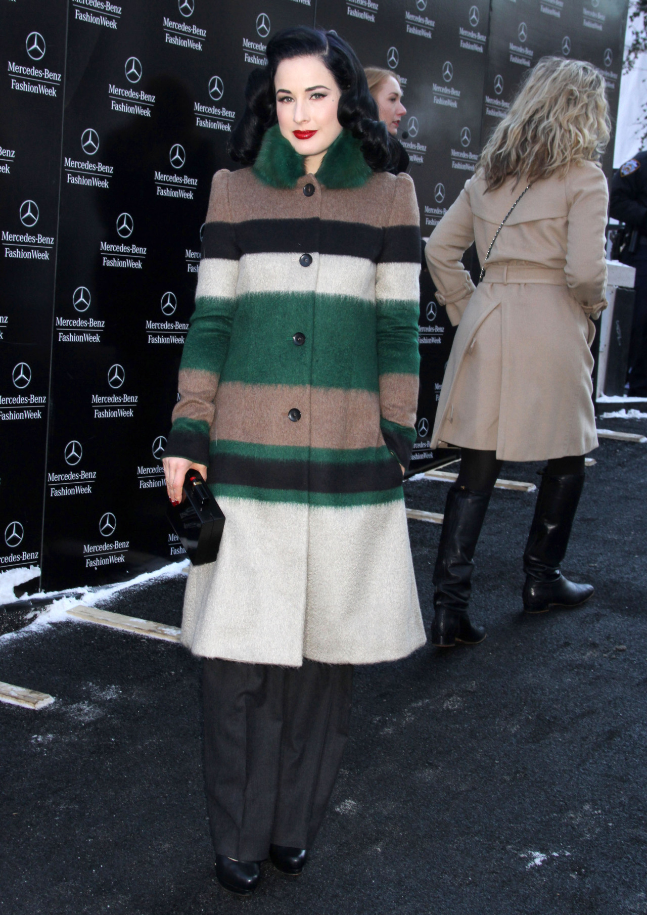 queenofburlesque:  Dita Von Teese during Mercedes-Benz Fashion WeekCarolina Herrera
