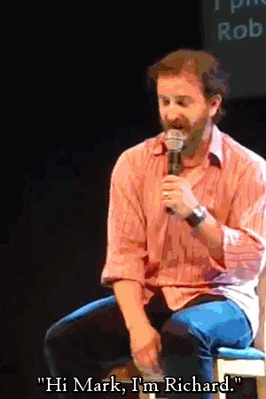 bishopsorphan:  incurable-insomnia:  Richard on his first meeting with Mark Pellegrino.