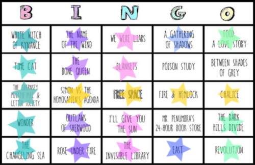 Since I finished Outlaws of Sherwood I was able to cross of another square on my tbr bingo! Only thr