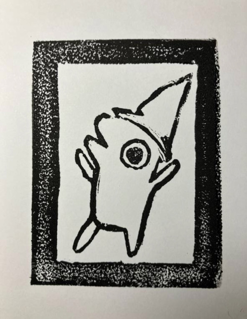 My Best Friend Is Making Woodcut Prints Of Smiling Friends