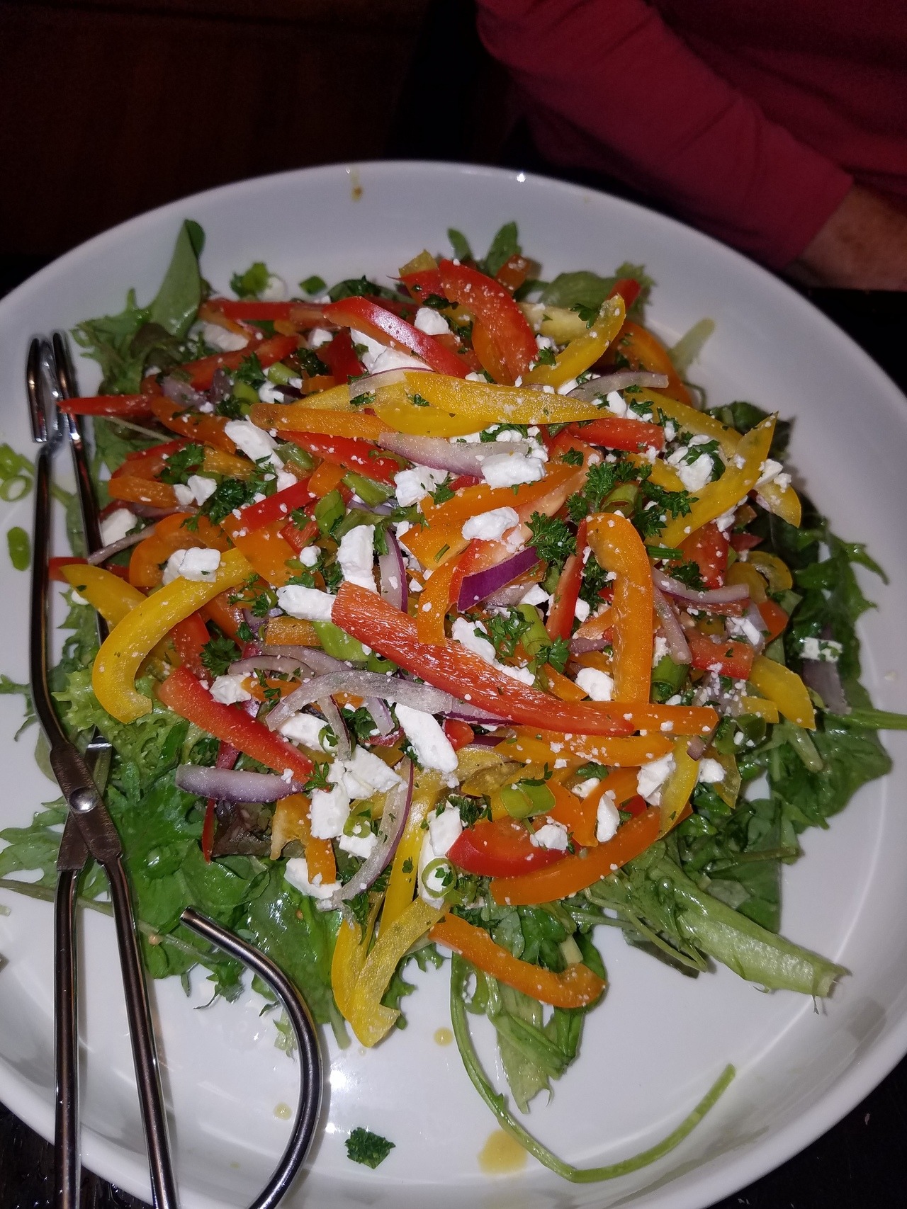 Three Pepper Salad With Sweet Sour Vi