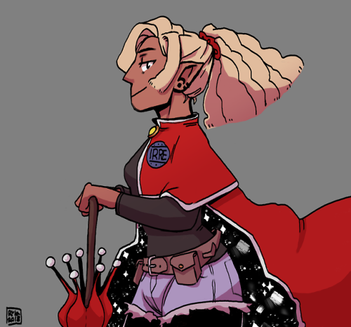 musicalravencreates: riladoodles: day 62 [Image description: A picture of Lup in profile. She is an 