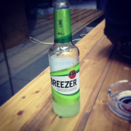 Bacardi Breezer also in the house.