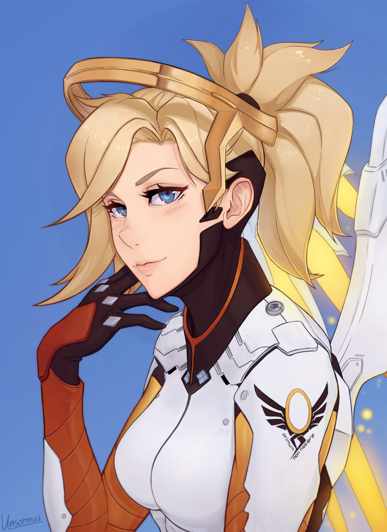 unsomnus:  Mercy on call. A Mercy portrait.   Deviantart  ||  Pixiv  ||  Twitter