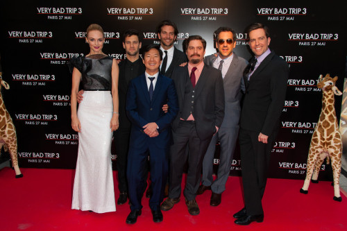 Hangover III premiere in Paris.