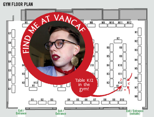 Hey! I’m an exhibitor at the Vancouver Comic Arts Festival this year. If you’re around next weekend 