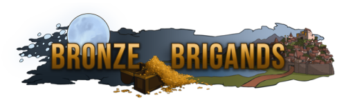 A logo for the D&amp;D Campaign, Bronze Brigands. You can watch the show live on twitch on Finamenon