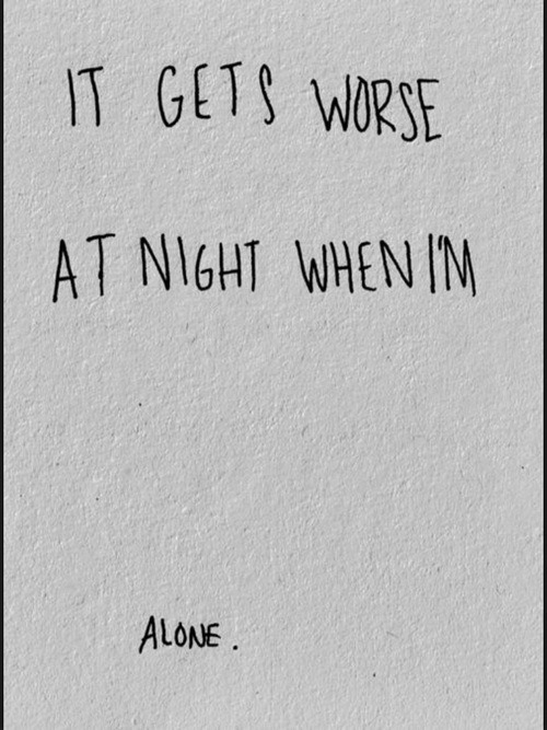 worthless-broken:  Feeling alone :( 