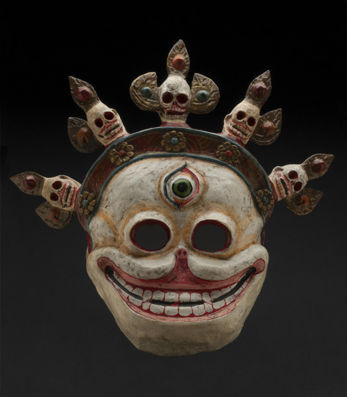 cavinmorrisgallery: Regional Masks Bhutan - Protector of the Cemetery Mask, 19th - early 20th c. Pol