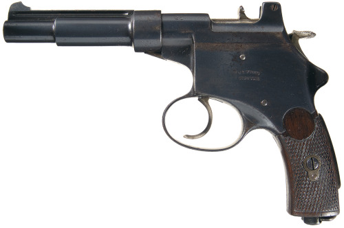 The Steyr Mannlicher Model 1894 Semi-Automatic Pistols,One of the first semi automatic pistol design
