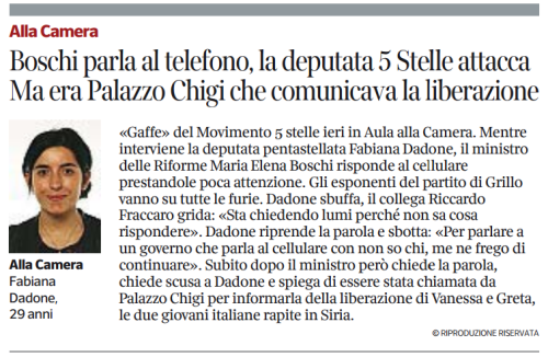 Corriere della Sera 16 Gennaio 2015 qui 