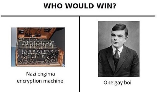 illicitmemedealer: Happy pride month reminder that it was a gay who defeated the nazis and was respo